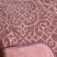 پتو گلبافت یک نفره تک رنگ برجسته رنگ کالباسی