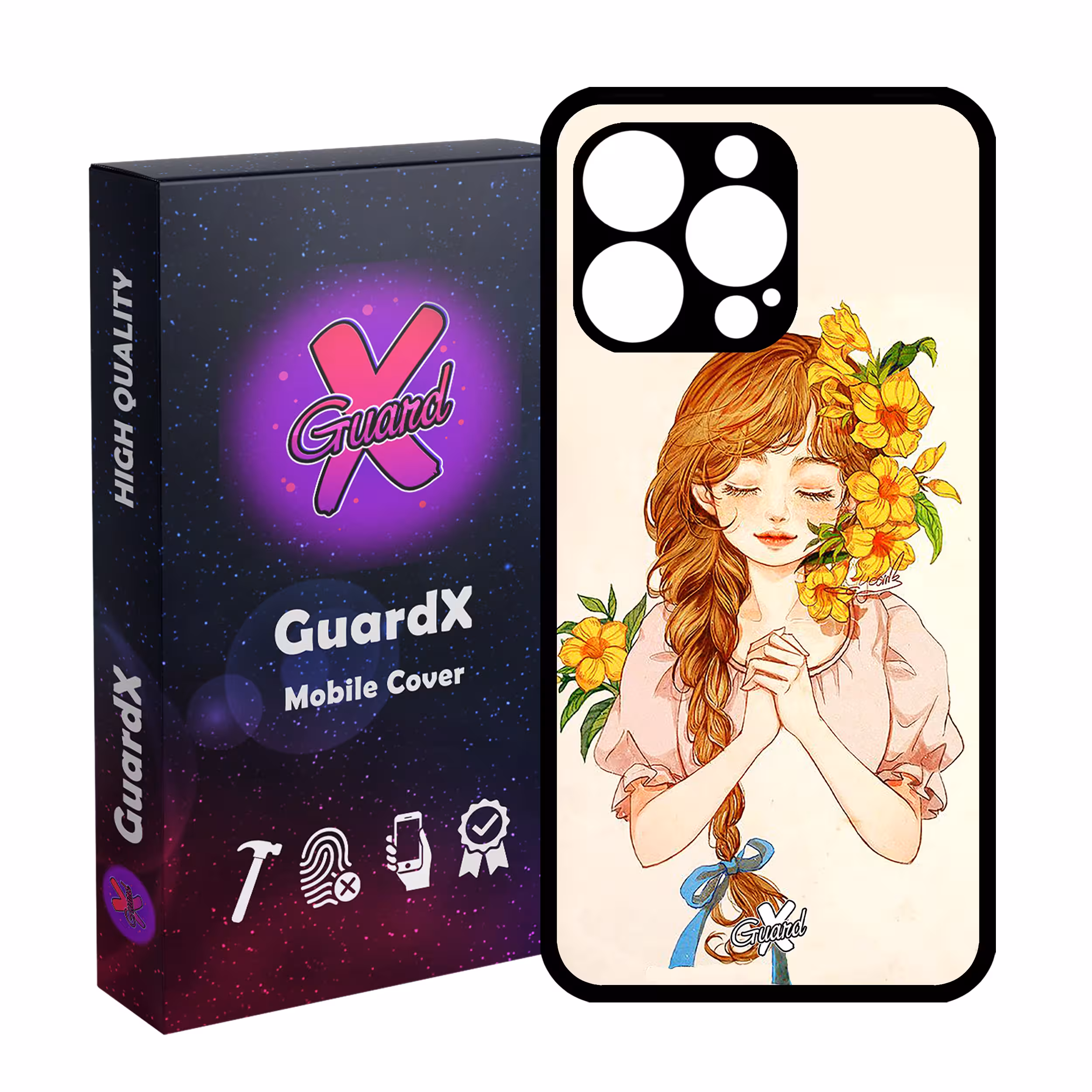 کاور گارد ایکس طرح دختر مدل Glass10317 مناسب برای گوشی موبایل اپل iPhone 13 Pro