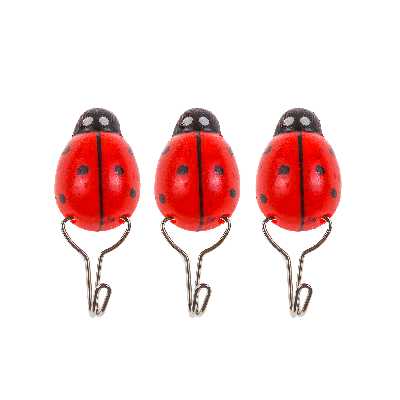 آویز حوله مدل کفشدوزک کد 50 بسته 3 عددی