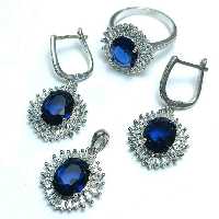 نیم ست نقره با روکش رادیوم 3