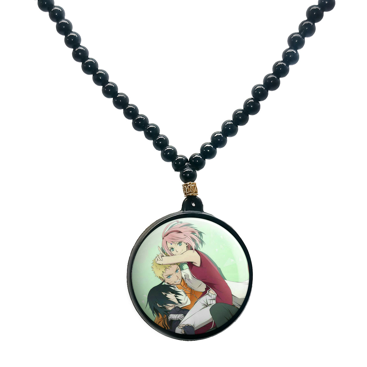 گردنبند پرمانه طرح Naruto کد pmd.25001 مدل دو طرفه