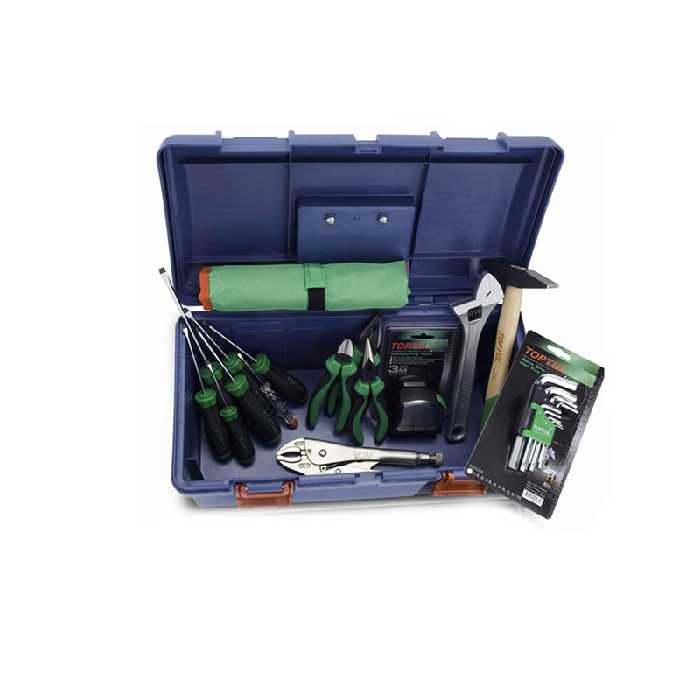 جعبه ابزار 30 پارچه خانگی آبی تاپ تول TOPTUL مدل GCAZ0030