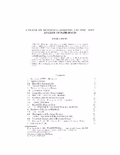 خرید و دانلود نسخه کامل کتاب Primer on Riemannian geometry and stochastic analysis on path spaces