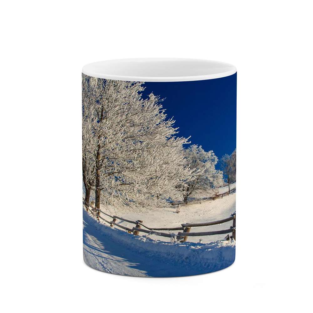 ماگ کاکتی طرح منظره برفی مدل mgs15073