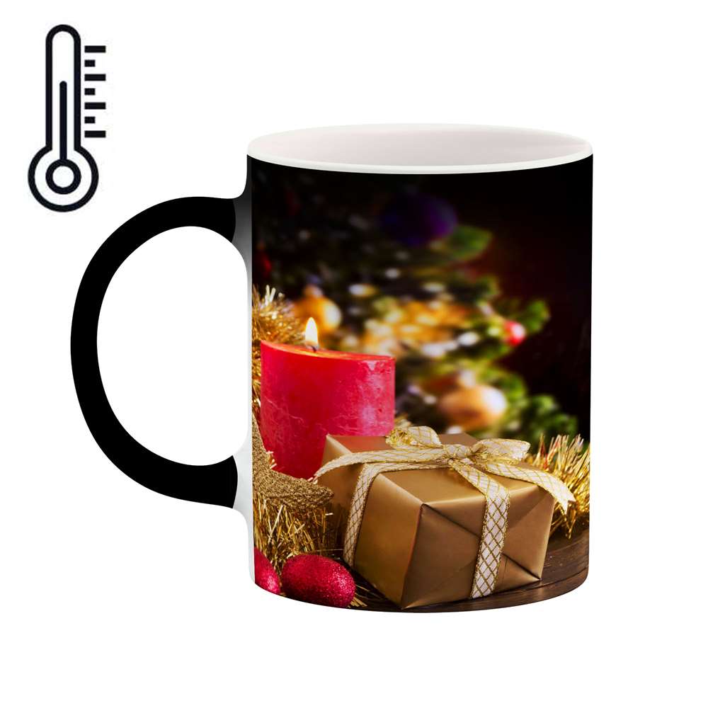 ماگ حرارتی کاکتی طرح شومینه مدل mgh17946