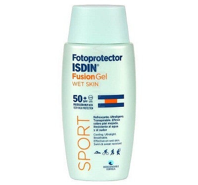 ژل ضد آفتاب ایزدین مدل Fusion gel sport spf 50 حجم 100 میلی لیتر