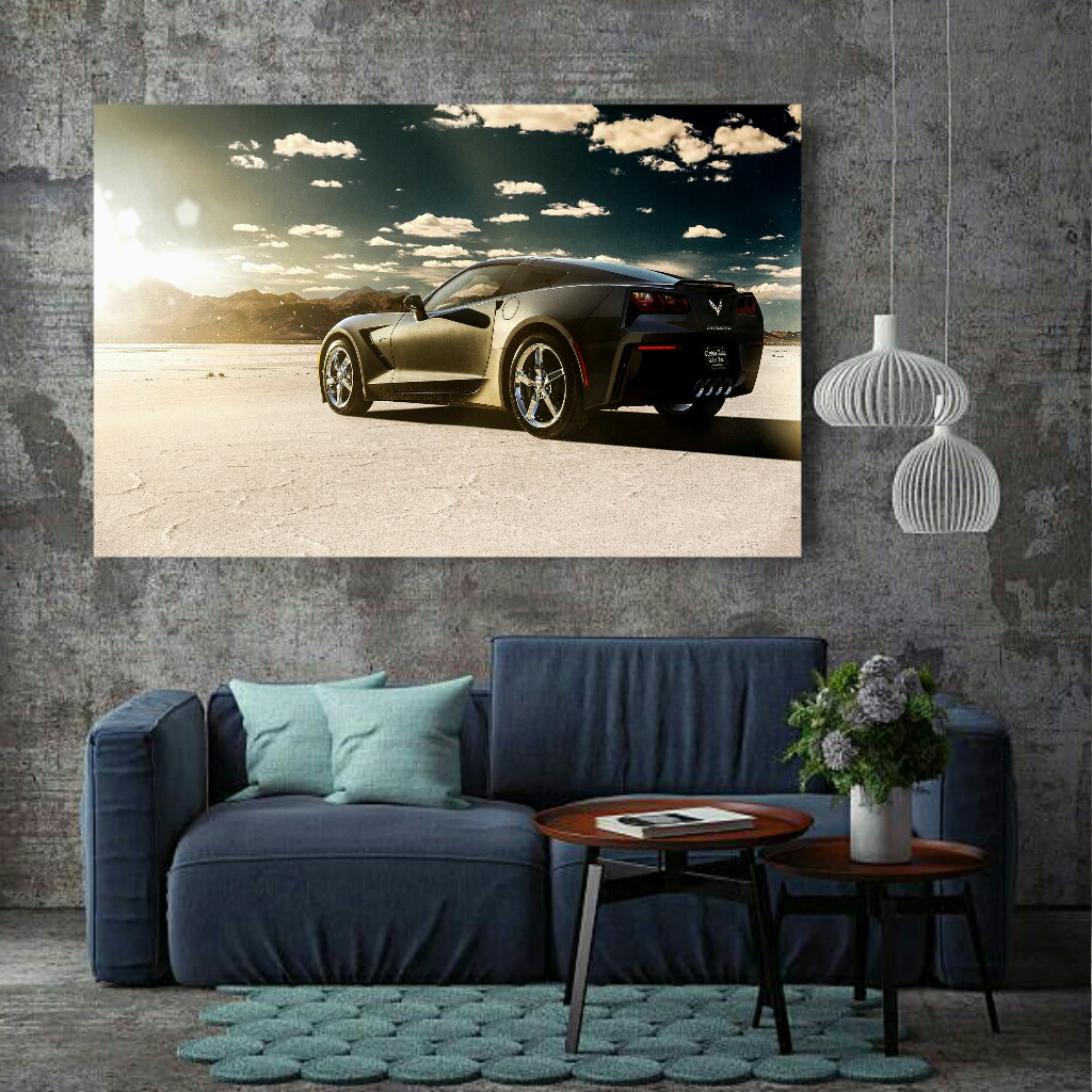 تابلو بوم طرح ماشین کلاسیک مدل SDB572