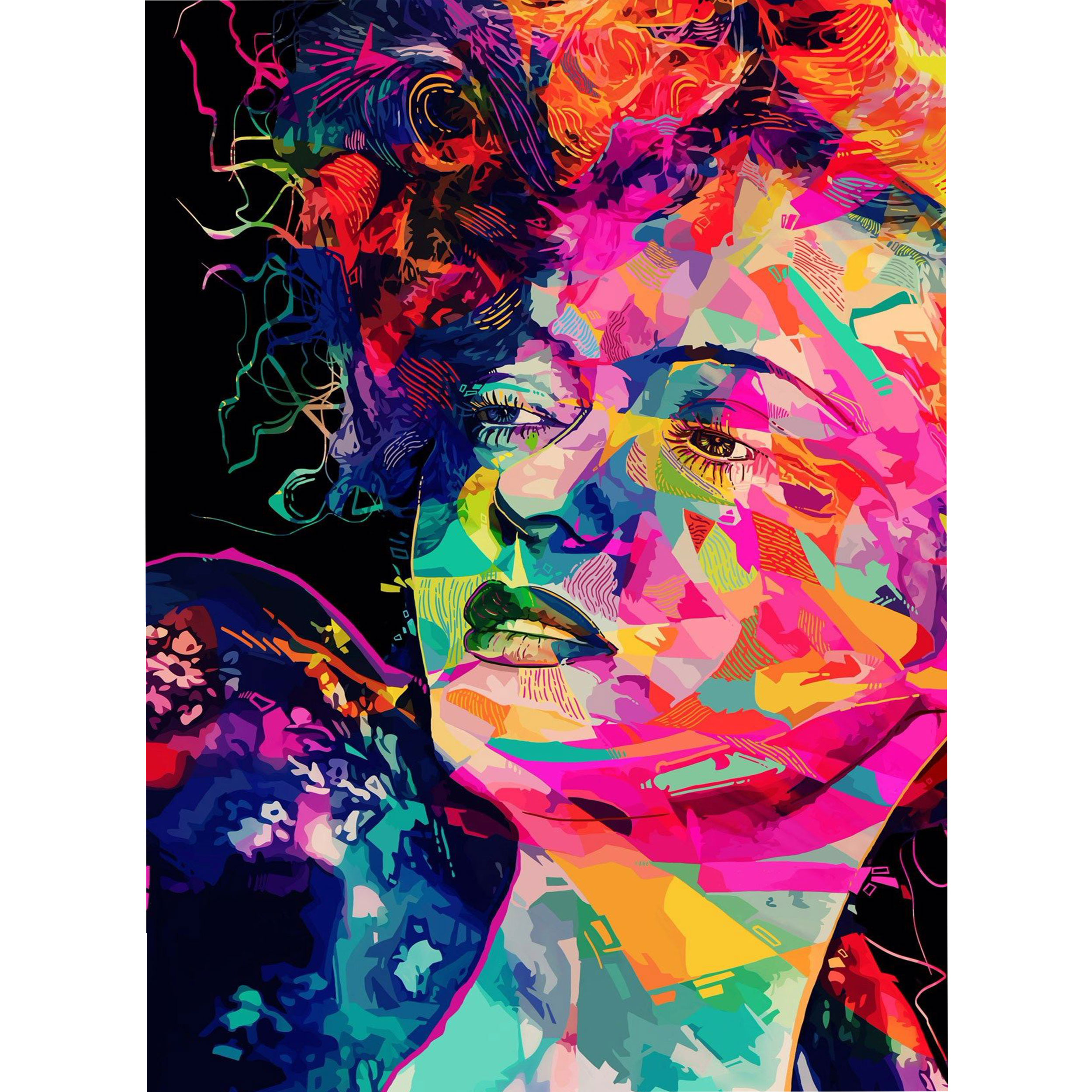 تابلو شاسی طرح انتزاعی دختر مدل T1261