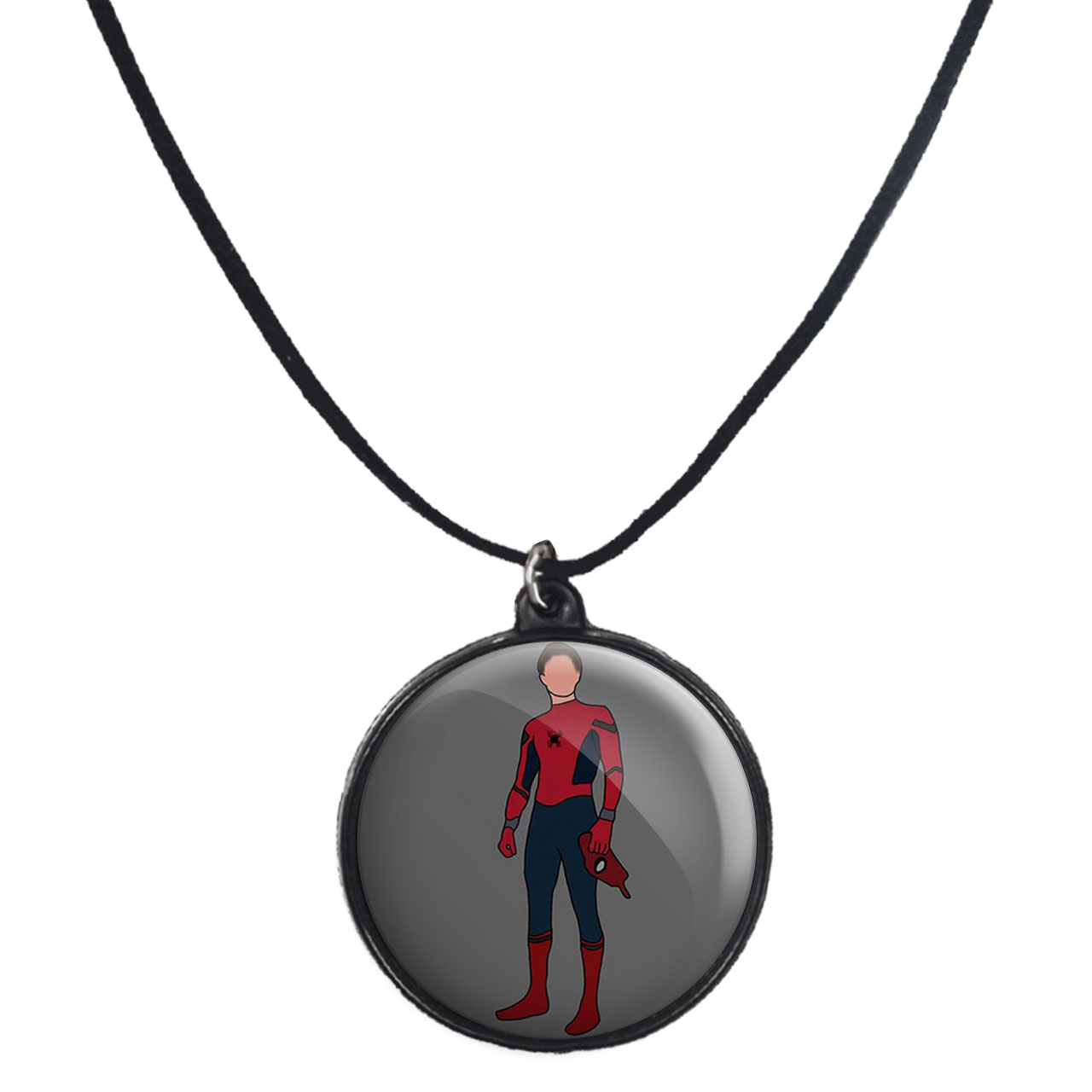 گردنبند پرمانه طرح مرد عنکبوتی کد pmb.7863 مدل دو طرفه