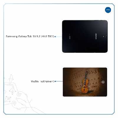برچسب پوششی ماهوت مدل Violin-Instrument مناسب برای تبلت سامسونگ Galaxy Tab S3 9.7 2017 T820