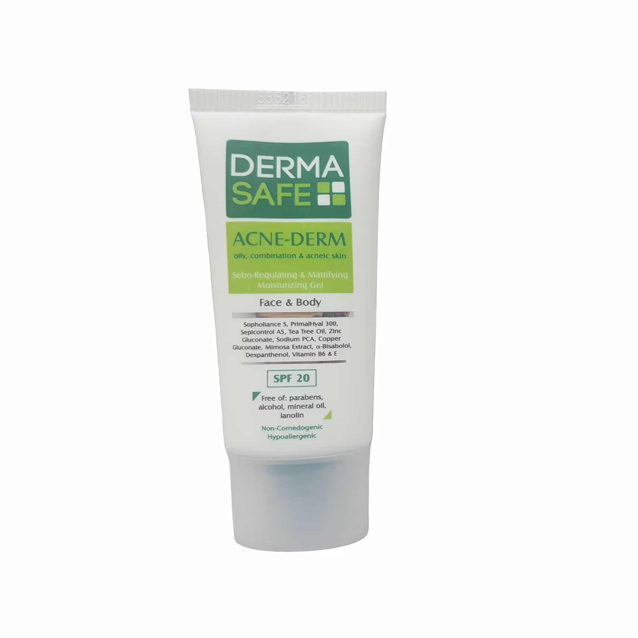 ژل مرطوب کننده درماسیف مدل ACNE-DERM حجم 40 میلی لیتر