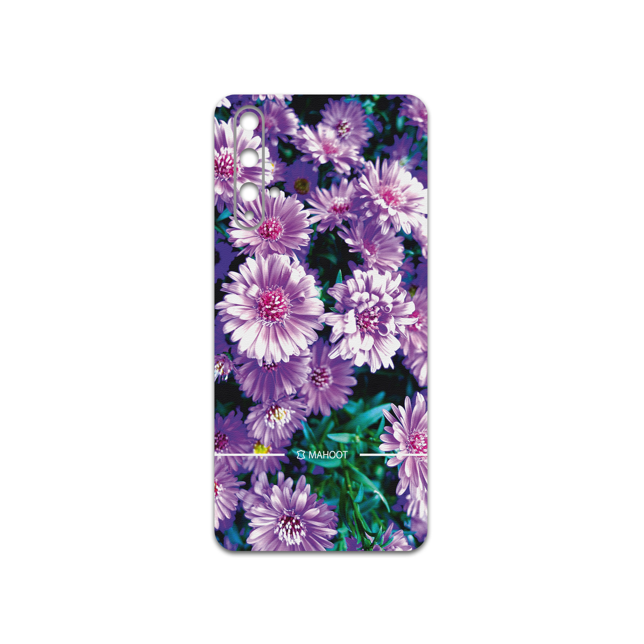 برچسب پوششی ماهوت مدل Purple-Flower مناسب برای گوشی موبایل هوآوی NOVA 5T