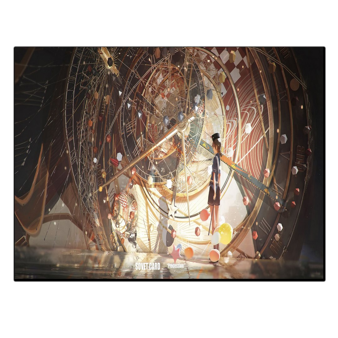 تابلو شاسی بکلیت طرح انیمه دختر ساعت مدل SH-S5871