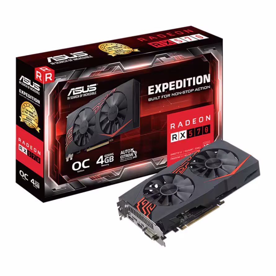 کارت گرافیک ایسوس EX-RX570-O4G
