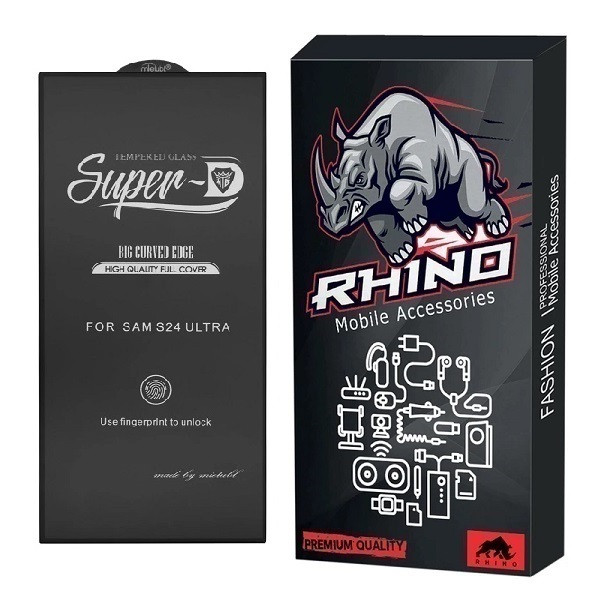 محافظ صفحه نمایش راینو مدل Super D مناسب برای گوشی موبایل سامسونگ Galaxy S24 Ultra | کالا برتری