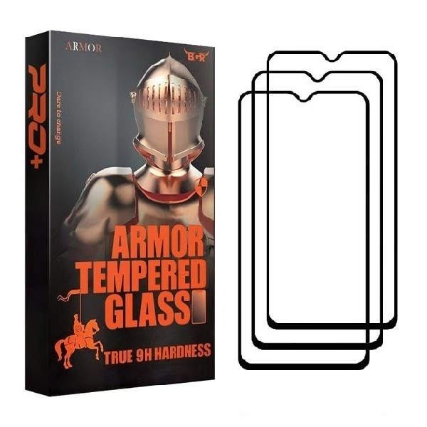 محافظ صفحه نمایش آرمور مدل FUL مناسب برای گوشی موبایل سامسونگ Galaxy A20 بسته سه عددی | کالا برتری