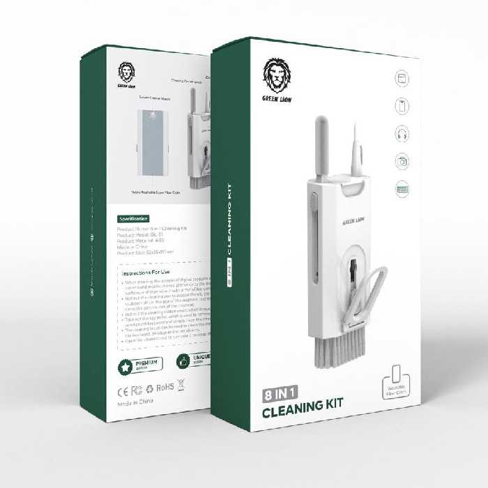 کیت تمیز کننده 8 کاره گرین لاین مدل Green Lion 8 IN 1 Cleaning Kit