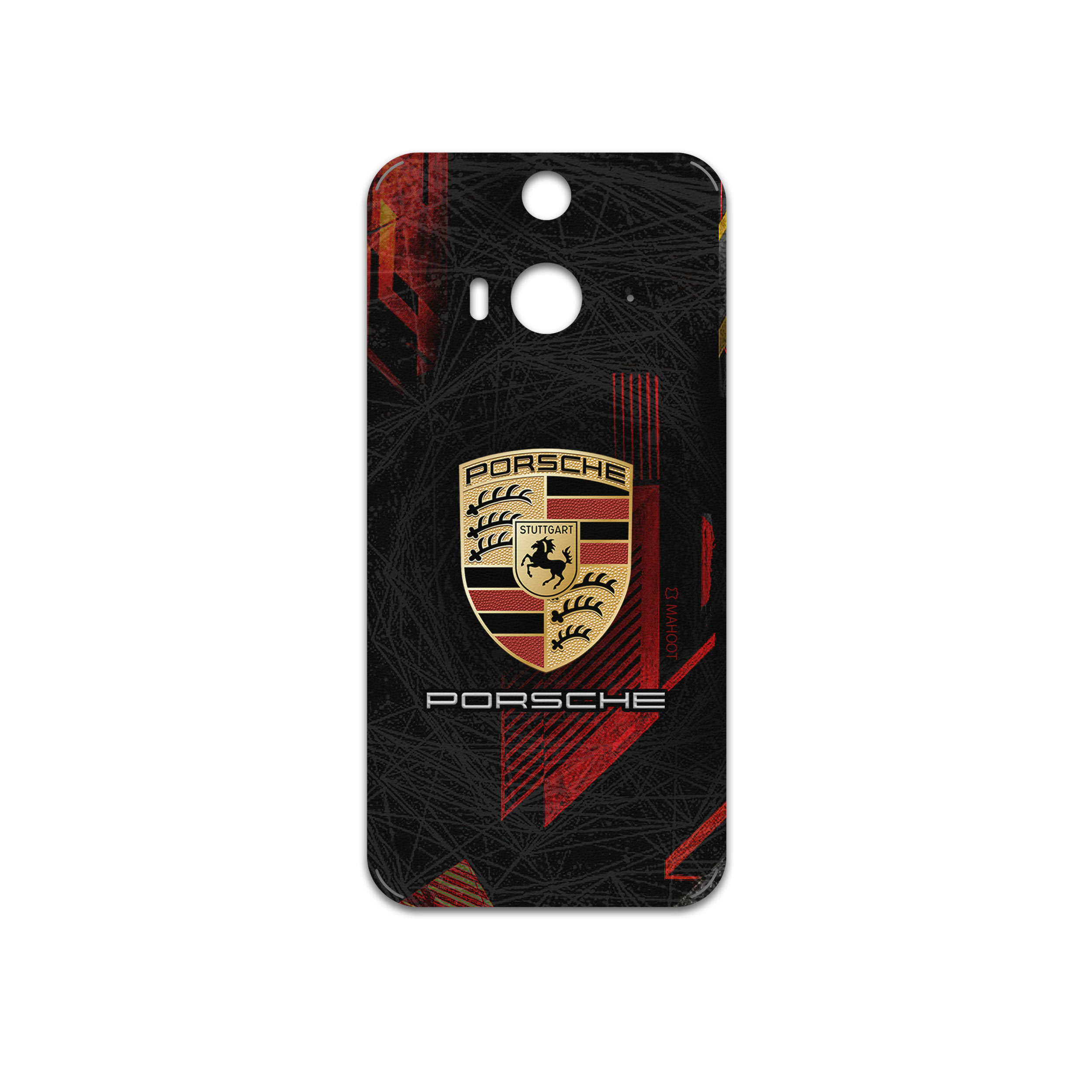 برچسب پوششی ماهوت مدل Porsche-Logo مناسب برای گوشی موبایل اچ تی سی Butterfly 2