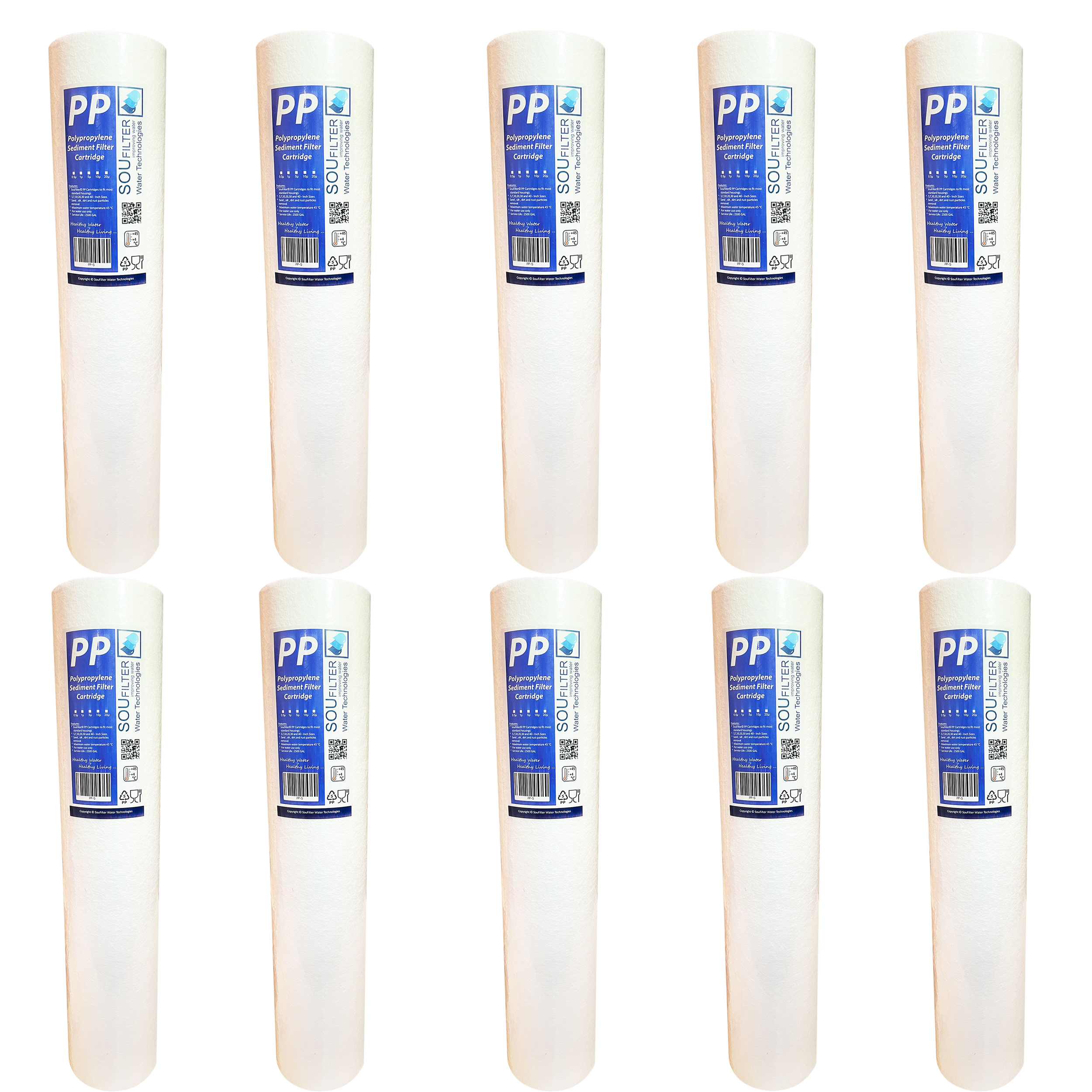 فیلتر پیش تصفیه آب سوفیلتر مدل جامبو مجموعه 10 عددی