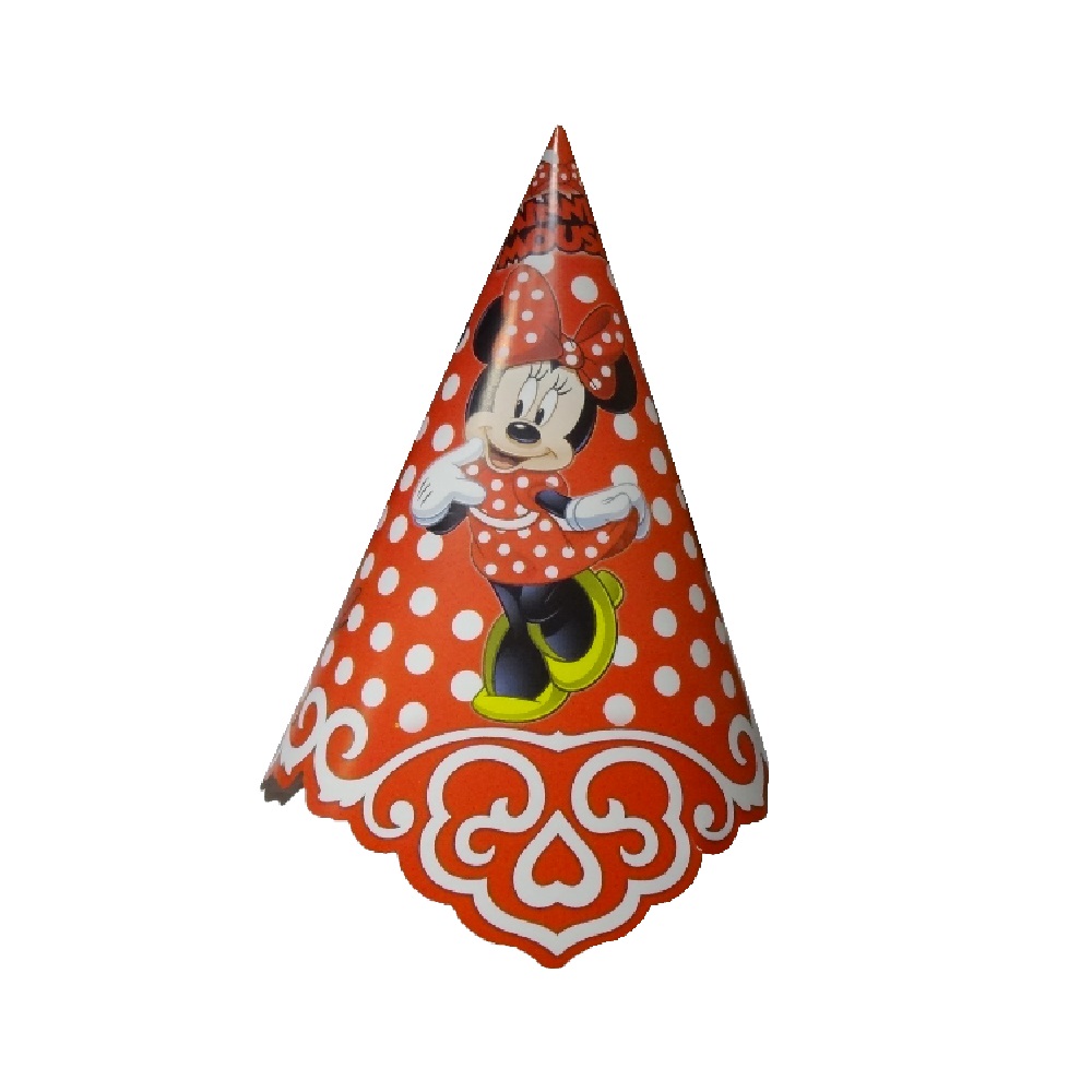 کلاه تولد مستر تم طرح میکی موس بسته 8 عددی