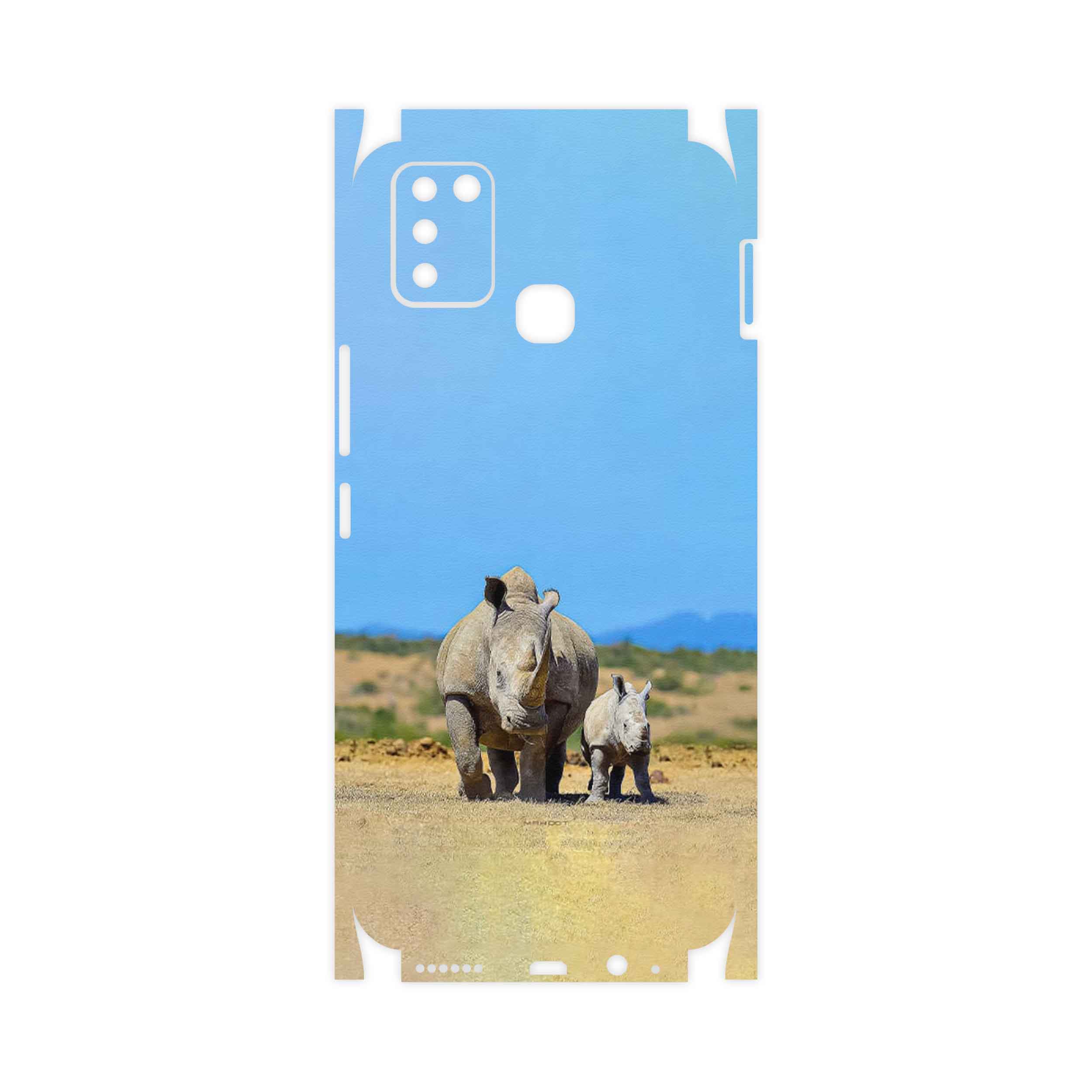 برچسب پوششی ماهوت مدل Rhino-FullSkin مناسب برای گوشی موبایل اینفینیکس Smart 6 X657B