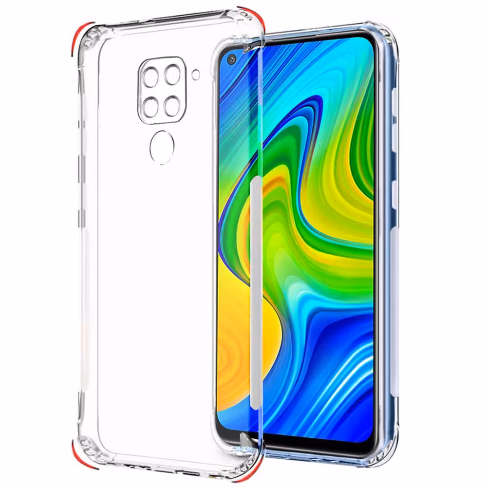 کاور مدل ژله ای مناسب برای گوشی موبایل شیائومی Redmi Note 9 به همراه محافظ لنز دوربین