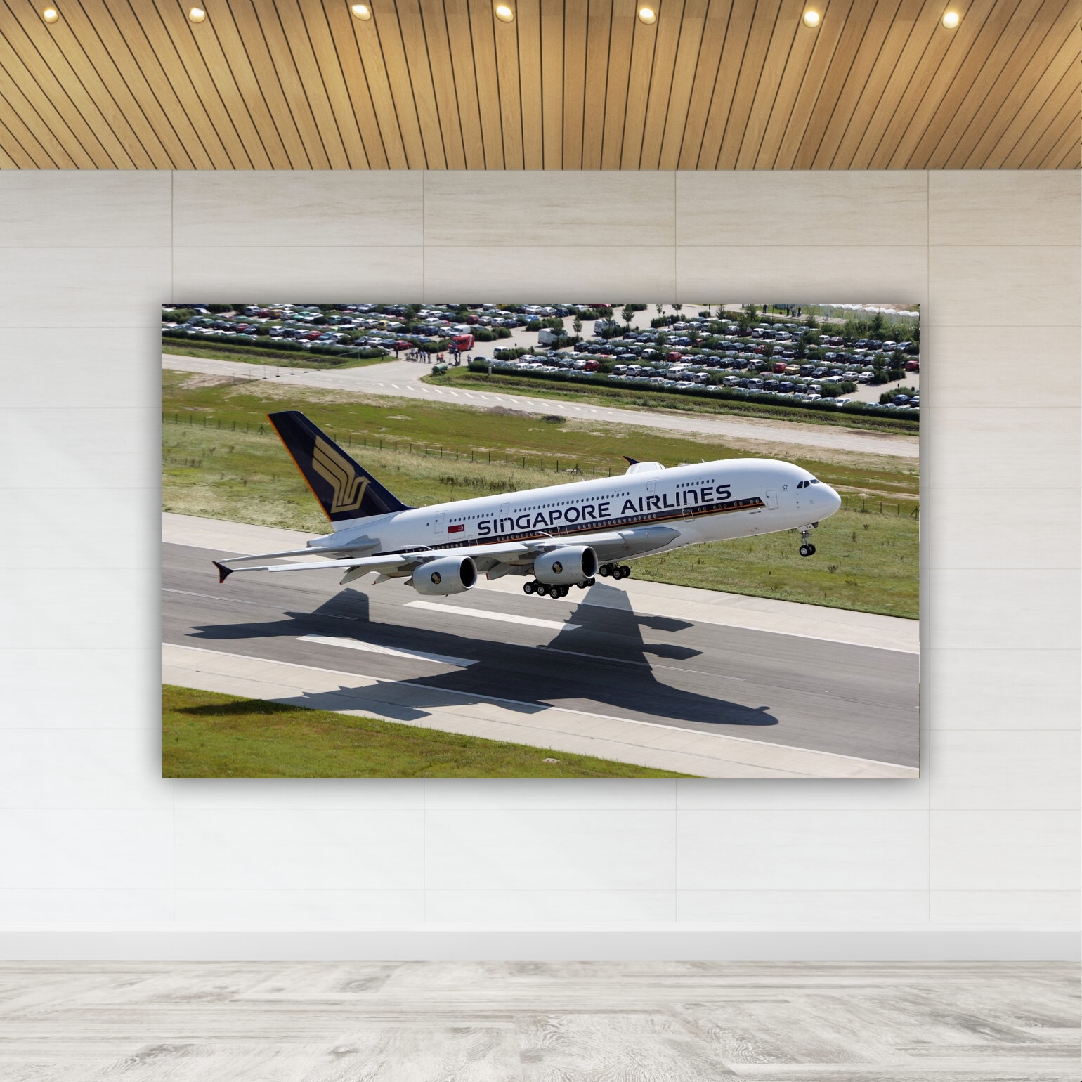 تابلو بوم طرح هواپیما ایربایس مدل SDB861