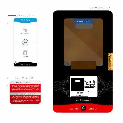 برچسب پوششی ماهوت مدل BFL-BGGT مناسب برای گوشی موبایل ریزر Phone 2