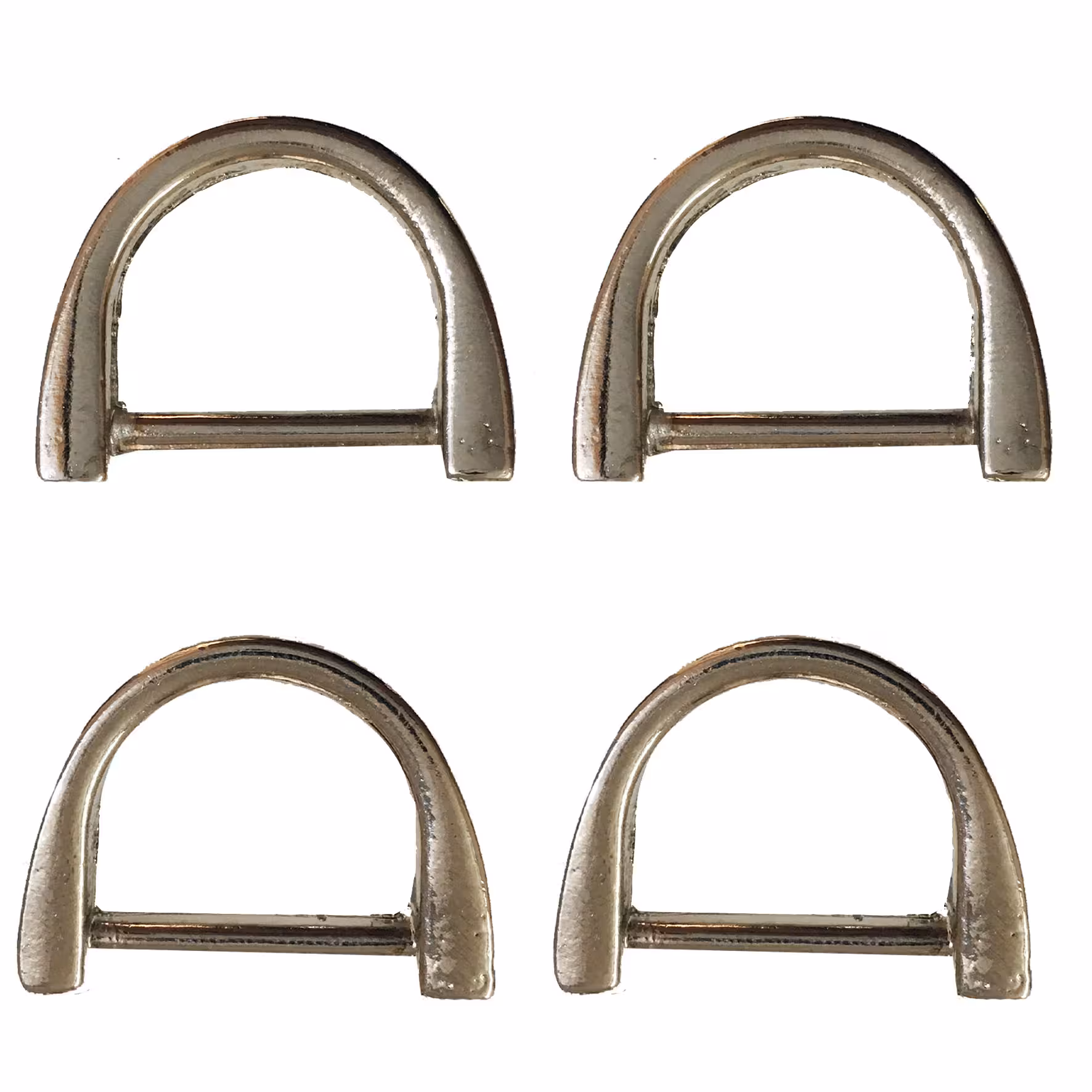 یراق کیف دوزی مدل نیم حلقه کد Y-2cm-R04-Stl بسته 4 عددی