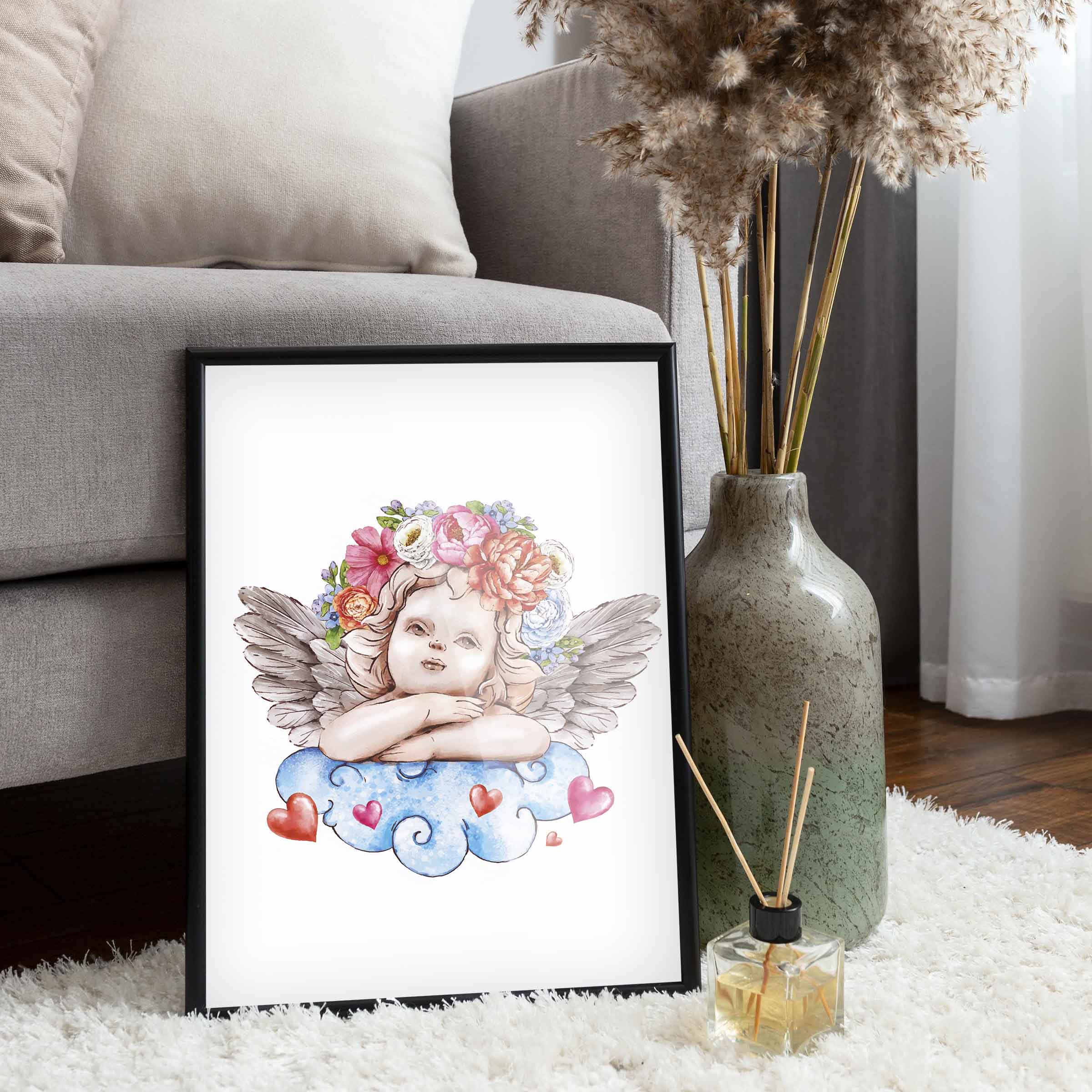 تابلو طرح فرشته BVNIE4