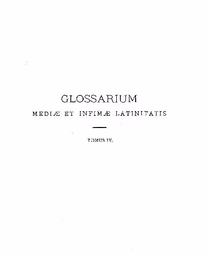 خرید و دانلود نسخه کامل کتاب GLOSSARIUM mediae et infimae Latinitatis. GHIK