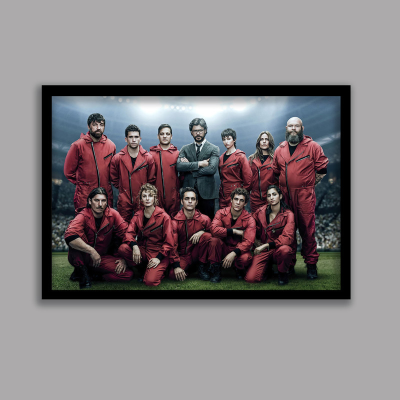 تابلو مدل سریال خانه کاغذی Money Heist کد LA-G10667-2