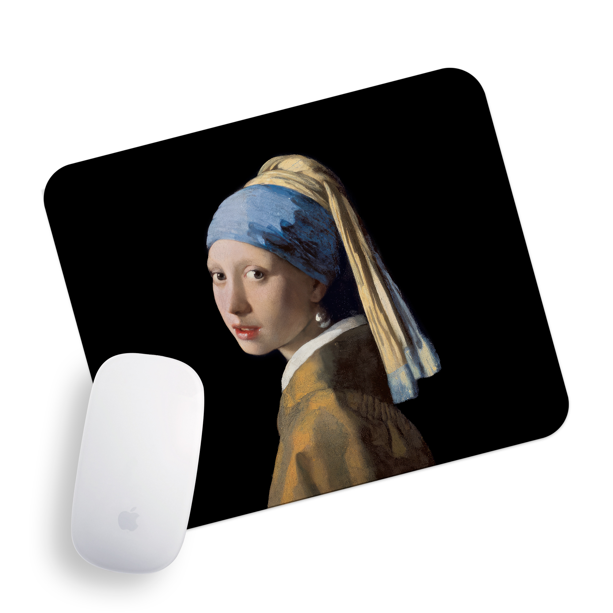 پد موس راویتا طرح نقاشی دختری با گوشواره های مروارید کد 3553