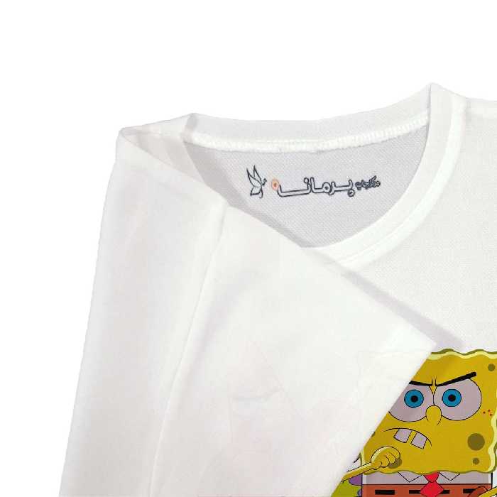 تی شرت بچگانه پرمانه طرح باب اسفنجی کد pmt.3430