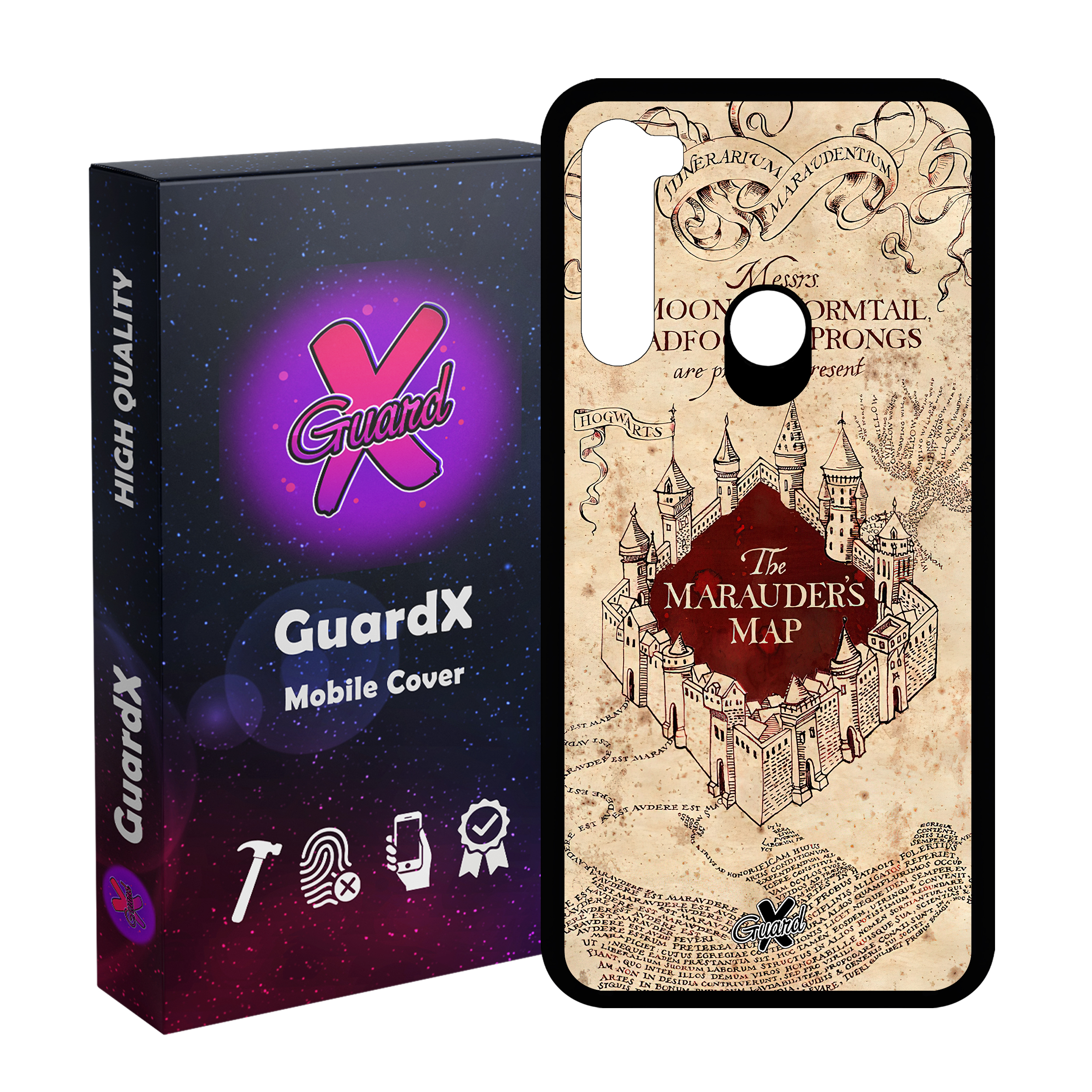 کاور گارد ایکس طرح هری پاتر مدل Glass10490 مناسب برای گوشی موبایل شیائومی Redmi Note 8