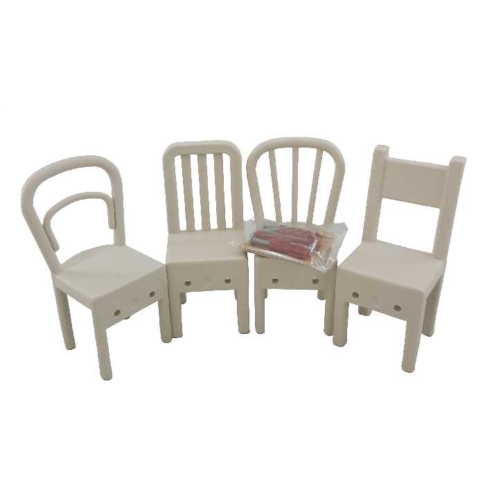 آویز حوله آریاسام طرح صندلی کد HK-94 مجموعه 4 عددی