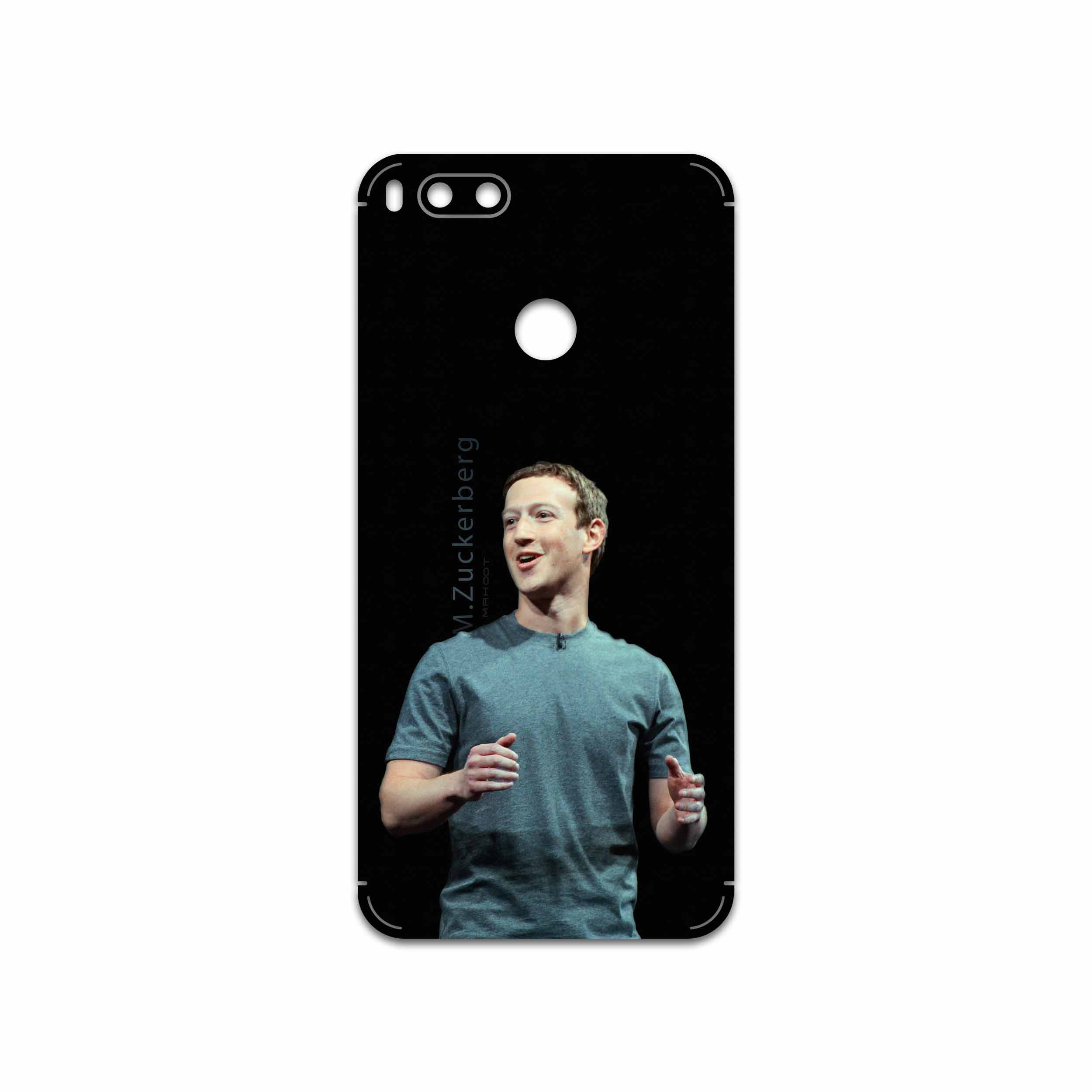 برچسب پوششی ماهوت مدل Mark Zuckerberg مناسب برای گوشی موبایل شیائومی Mi A1