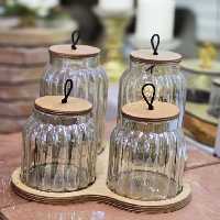 پاسماوری 4تایی شیاردار زیر چوبی