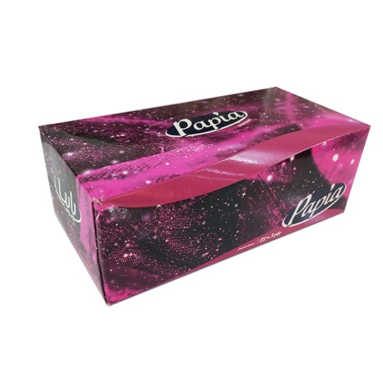 دستمال کاغذی 100 برگ 3 لایه پاپیا (طرح تصادفی) 