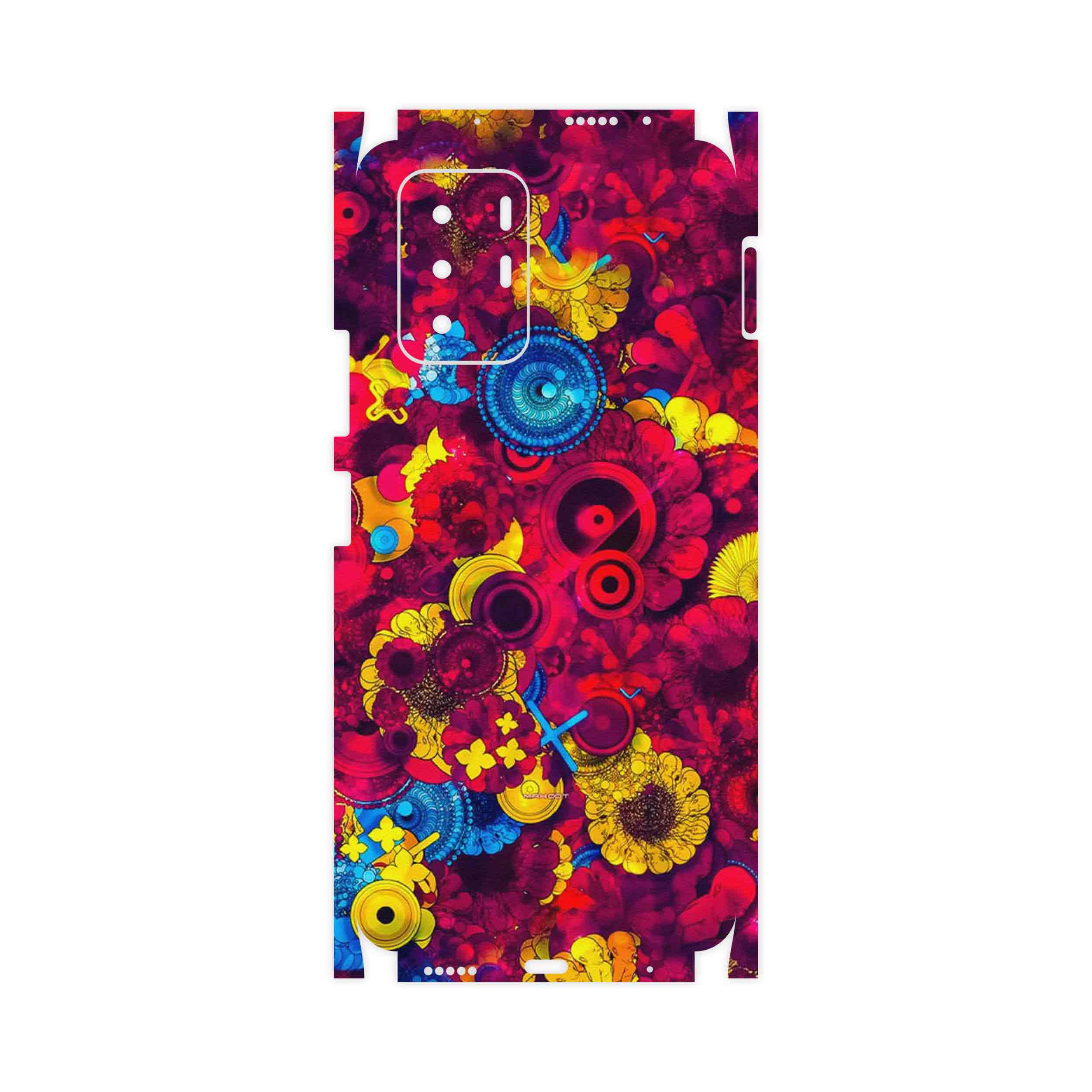 برچسب پوششی ماهوت مدل Vector Flower Garden Digital Art-FullSkin مناسب برای گوشی موبایل شیائومی Redmi Note 10 Pro (China)