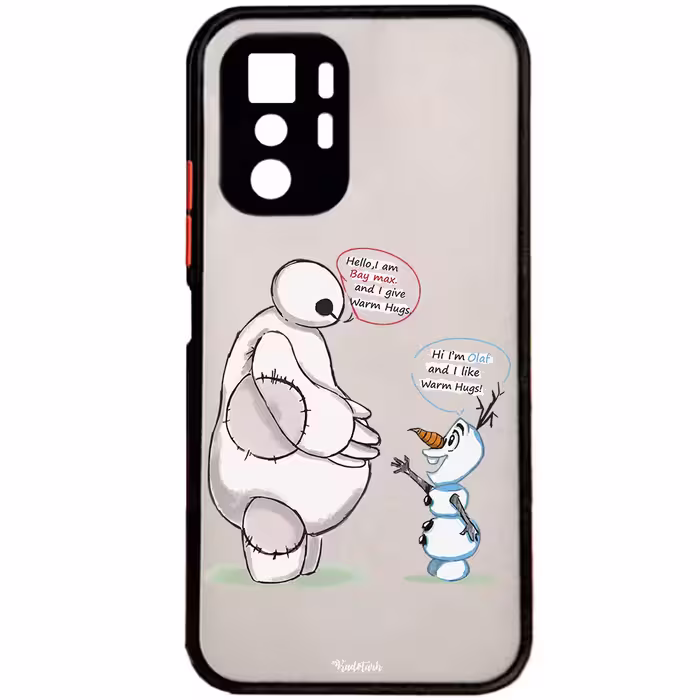 کاور طرح Olaf &amp; Baymax مناسب برای گوشی موبایل شیائومی Poco X3 GT 