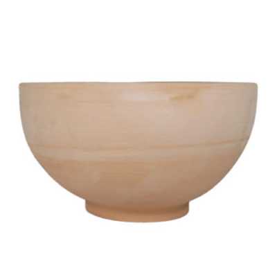 پیاله سفالی خام مدل ماست خوری مجموعه 12 عددی