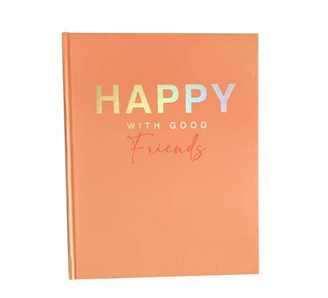 پلنر 106 برگ جلد سخت رنگ نارنجی  پاستلی لانگو طرح  Be Happy