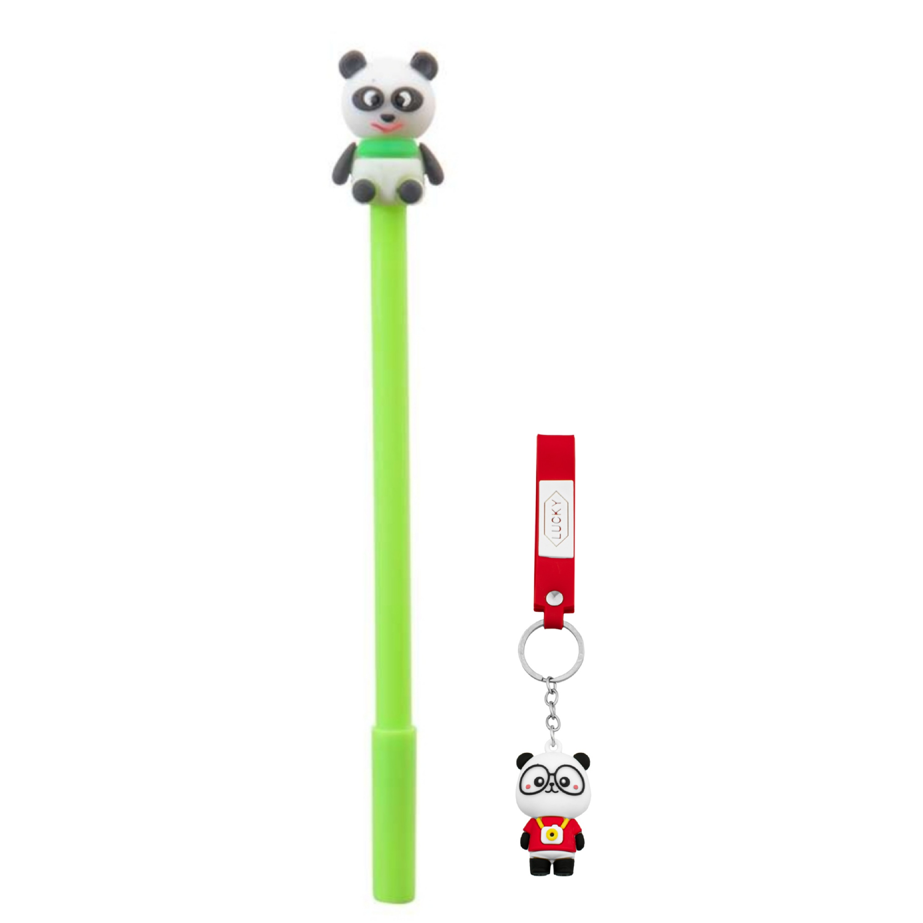 ست جاکلیدی و خودکار مدل پاندا بسته 2 عددی