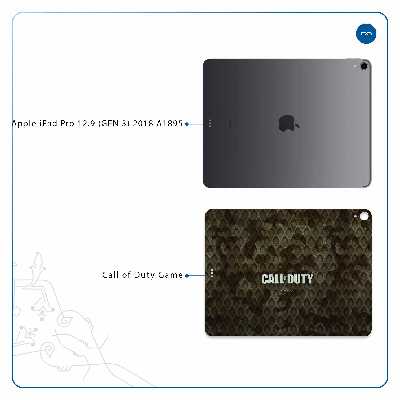 برچسب پوششی ماهوت مدل Call-of-Duty-Game مناسب برای تبلت اپل iPad Pro 12.9 (GEN 3) 2018 A1895