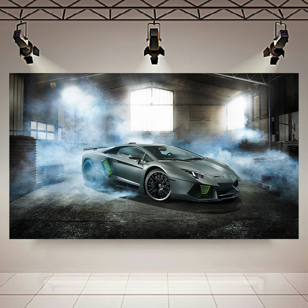 تابلو شاسی طرح ماشین مدل لامبورگینی Aventador کد AR8260