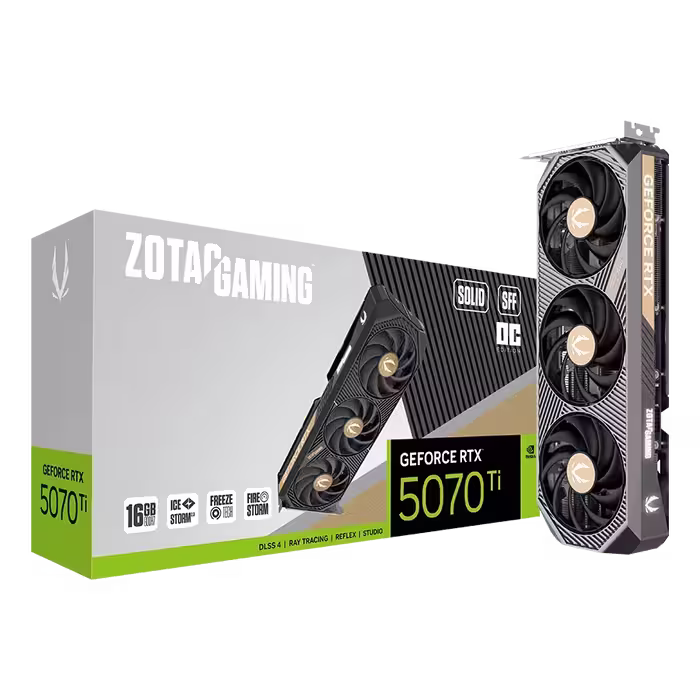کارت گرافیک زوتک Gaming RTX 5070 Ti SOLID SFF 16GB OC | فروشگاه تکاف