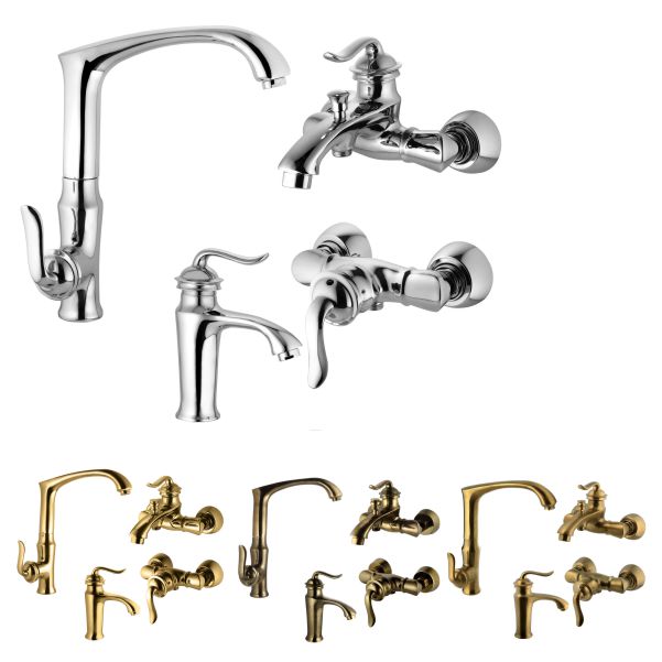 ست شیرآلات البرز روز مدل اسپیرال