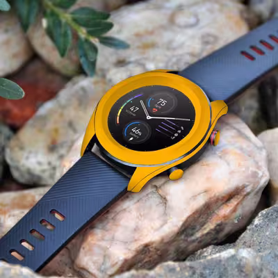 برچسب ماهوت طرح Matte Deep Mustard مناسب برای ساعت هوشمند آنر watch magic
