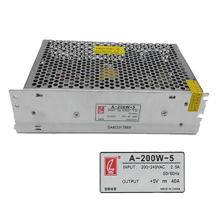 منبع تغذیه 5 ولت 40 آمپر سی ال مدل cl40